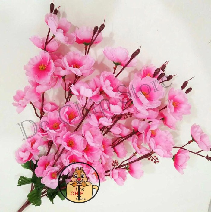 Jual Dekorasi Bunga Sakura Plastik Cherry Blossom Artificial Flower Kab Cilacap The Chip Store Tokopedia