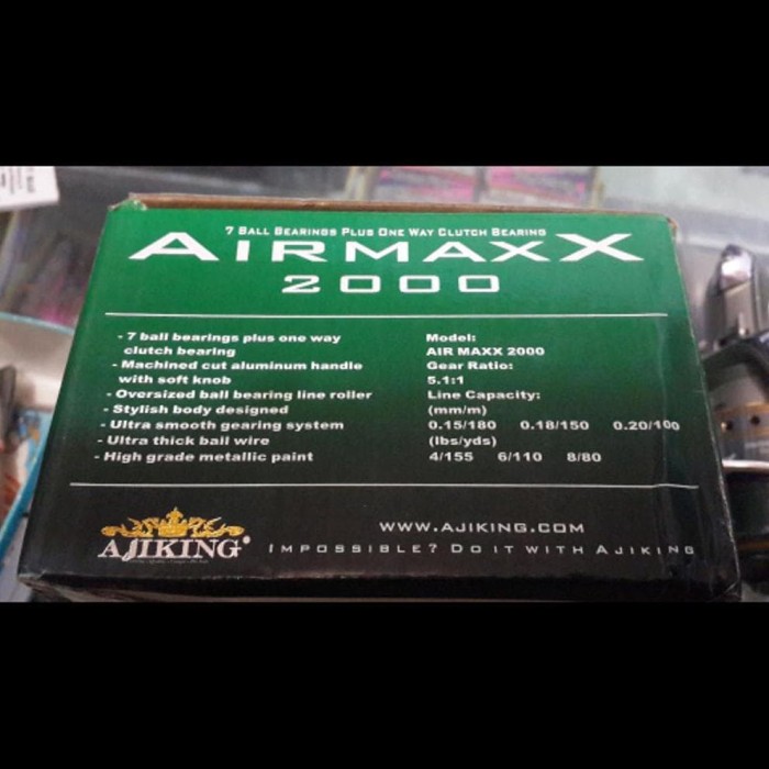 Harga Reel Ajiking Airmaxx 2000 Hargano.com Harga Reel Ajiking Airmaxx 2000 Hargano.com