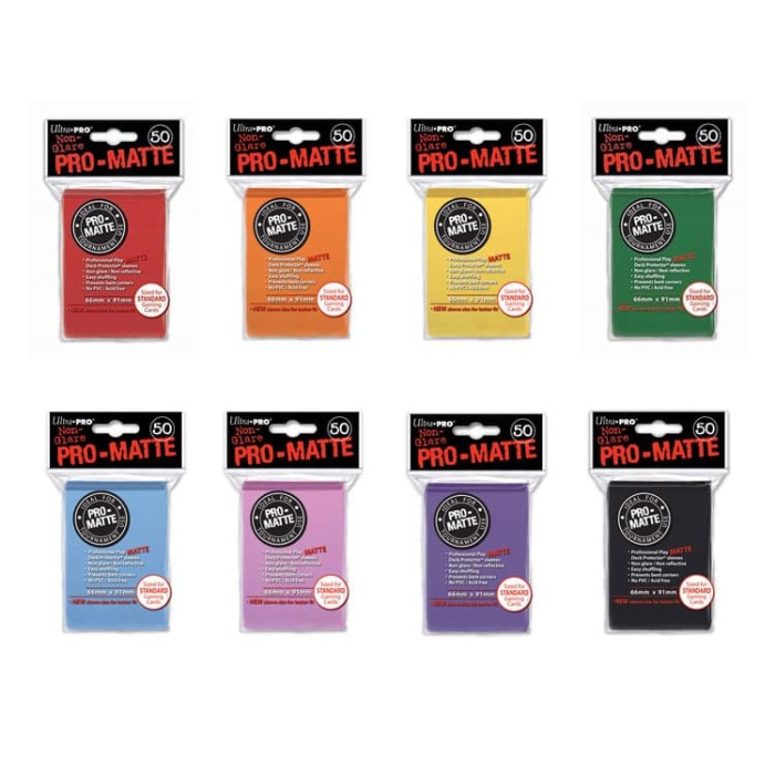 Pack 50 Ultra Pro LIME GREEN Pro-Matte MTG CCG Pokemon Gaming Card Sleeves