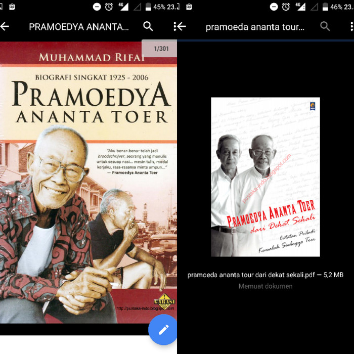 Ebook Karya Pramoedya Ananta Toer