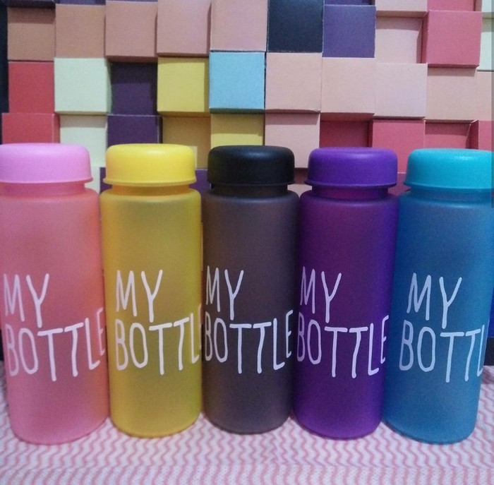 My bottle full color free pouch ,my bottle doff full colors - Biru Muda