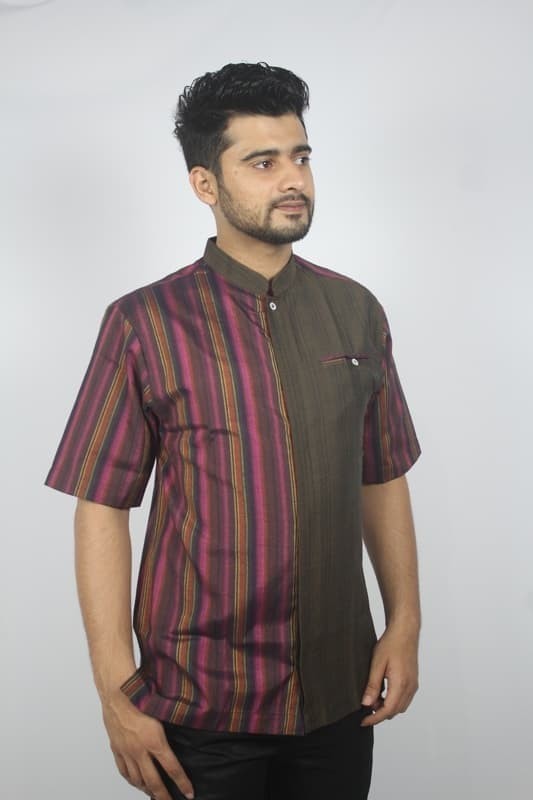 Busana Muslim Pria Baju Koko Lengan Pendek Katun Harga Murah 1