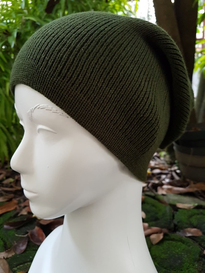 Promo Kupluk beanie Rajut Besar polos allsize Dewasa BEA-RAFF