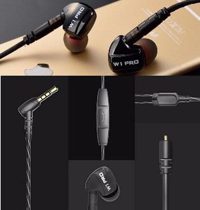 Knowledge Zenith Earphone Olahraga Dengan Mic - QKZ-W1 PRO HH466 CC Ce