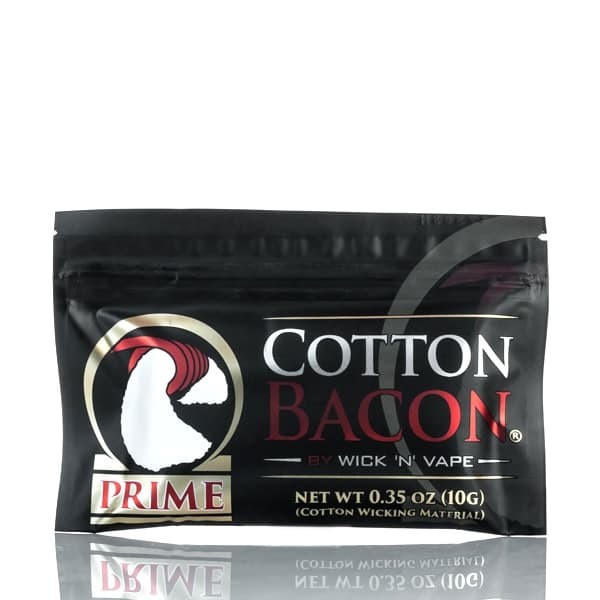 Authentic ORGANIC COTTON BACON PRIME BY WICK 'N' VAPE Kapas Vape Vapor