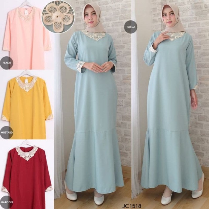 Foto Produk Gamis Señora Lace JC1518 dari ZulfaButiq03
