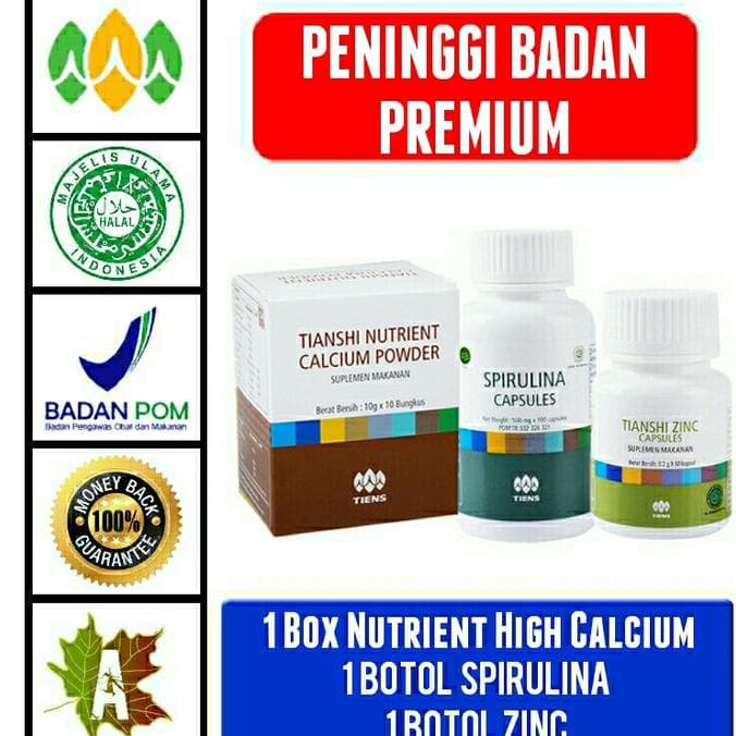 ... Zinc dan Nutrient Calsium HighPowder. Source · Promo Premium! Peninggi Badan Tiens Original Suplemen Grow Up Tianshi