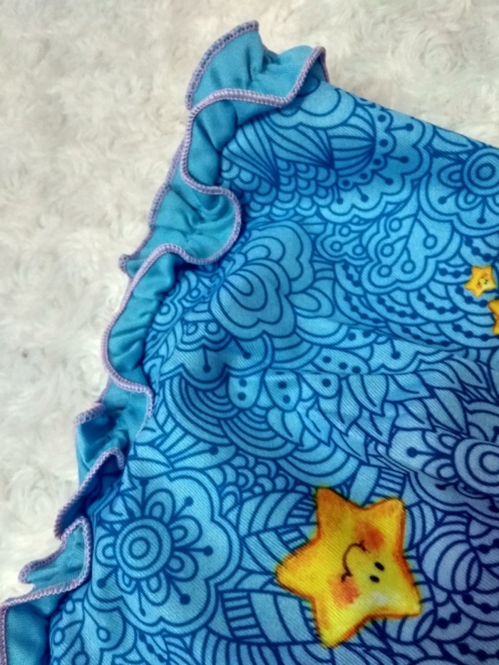 Gamis Anak Perempuan Frozen Setelan Baju Muslim Anak Perempuan Dress 1