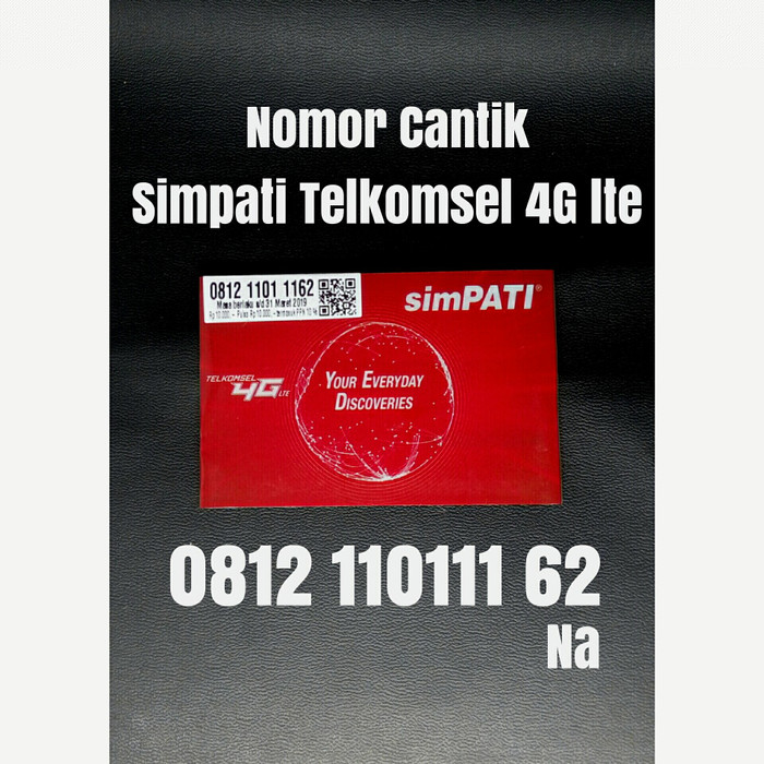 nomor cantik simpati telkomsel 4G LTE nomer kartu perdana 1162