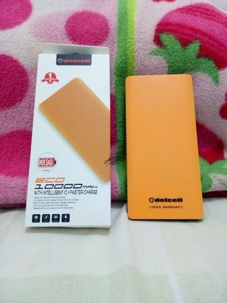 EKLUSIF AWET Delcell ECO Powerbank 10000mAh Real Capacity - Original