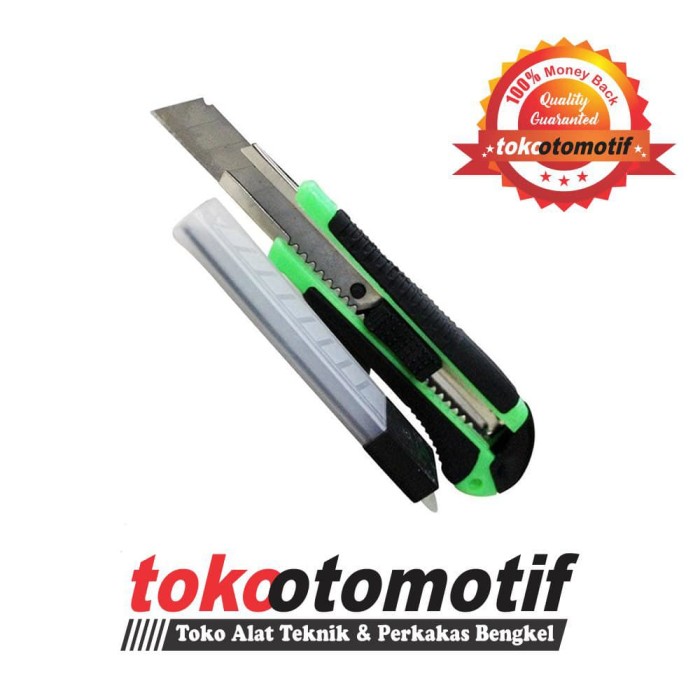 Pisau Cutter Plastik Rubber + Isi 5 Pcs (179-02) NANKAI