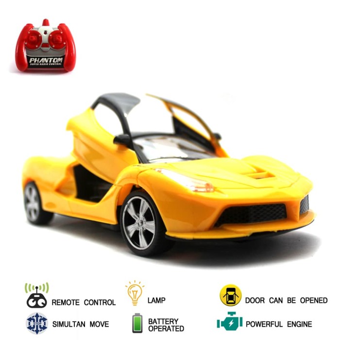 Mainan Mobil Remote Control RC Hypercar Neo - Kuning