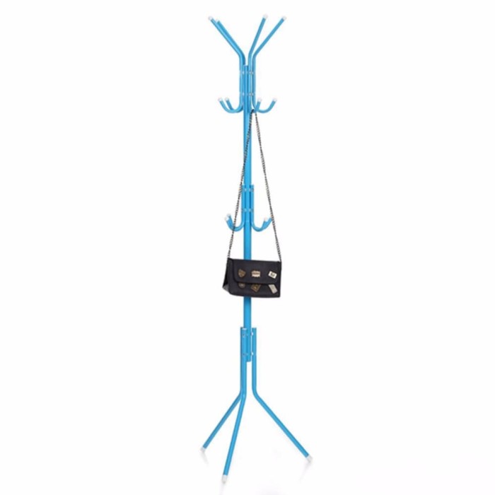 Multifunction Standing Hanger (Portable, modern) Gantungan Baju Topi - Putih