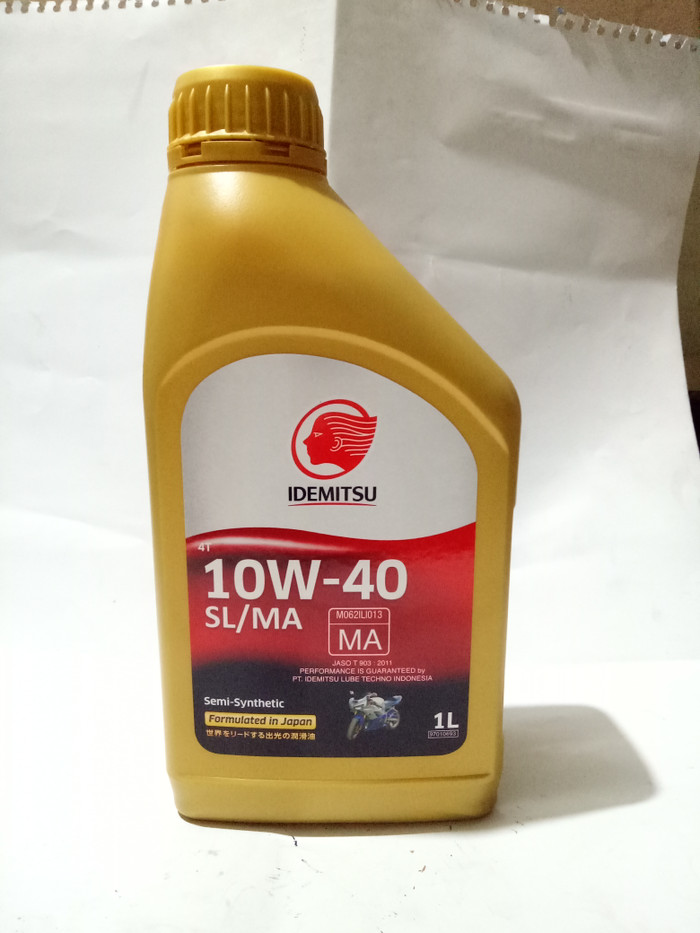Jual oli oil motor idemitsu 4T SAE 10W 40 1L API SL JASO MA Jakarta