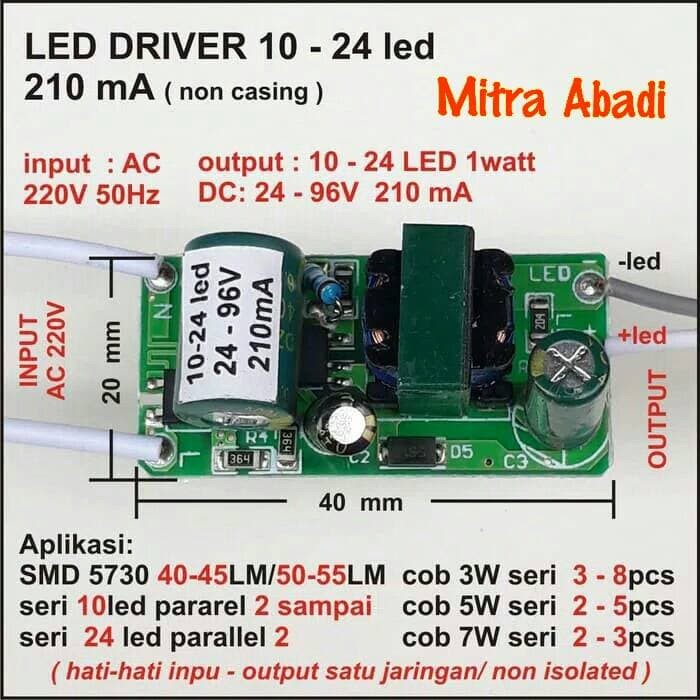 Jual Promo Led Driver 7 10 3w 3 Watt 20w 20 Watt 600 Ma Tanpa Casing All Kab Kotawaringin Barat Store Example Tokopedia