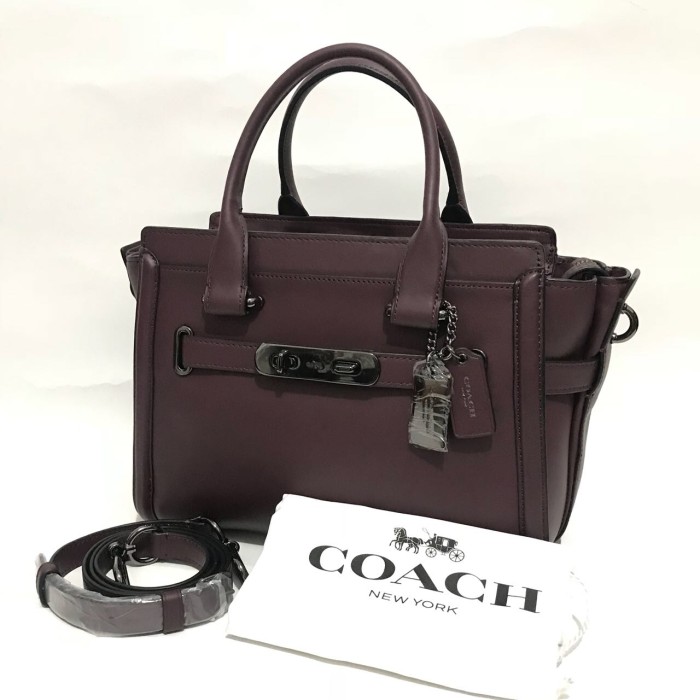 coach swagger 27 oxblood