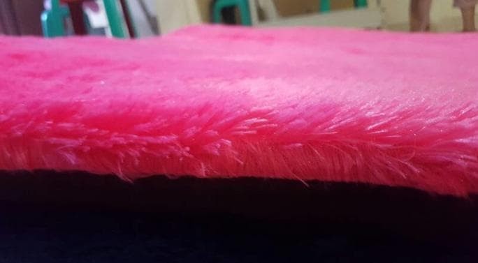 Karpet Rasfur Bulu Polos 150x100 (Tebal Busa 3cm - Kualitas Premium)