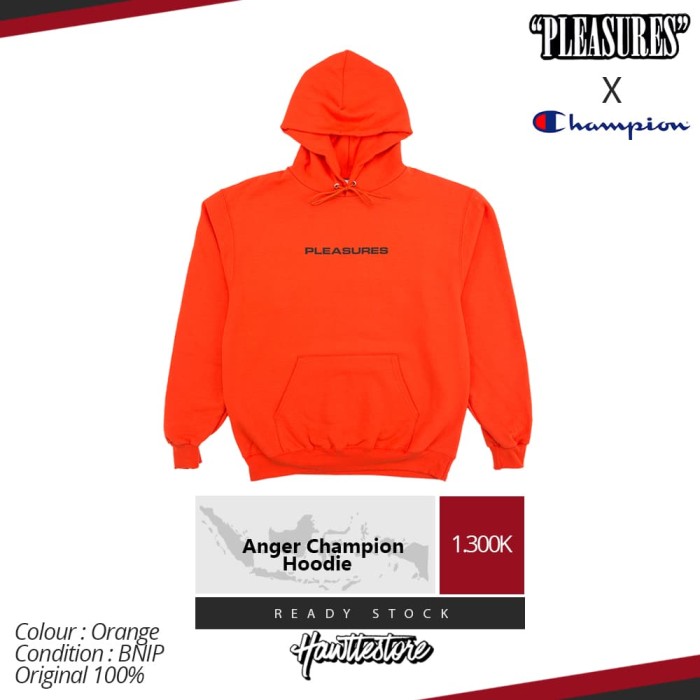Jakarta X Hoodie Pleasures Jual Anger Barat Energy An Is Champion HawttestoreTokopedia Orange fgIb67yvY