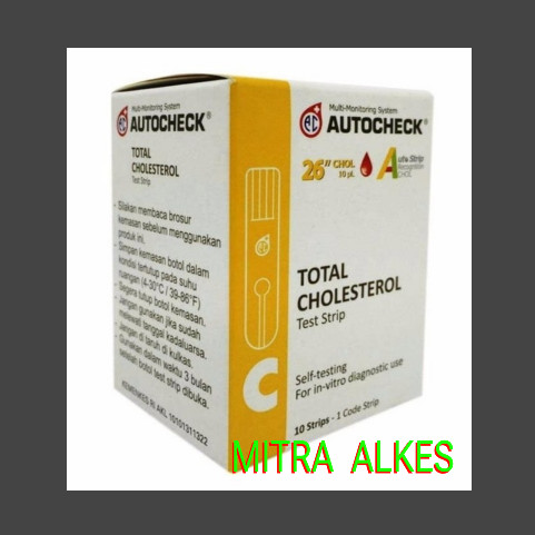 Foto Produk Blood Cholesterol Autocek. Stik Colestrol Auto. Refil Kolestrol dari MITRA ALKES