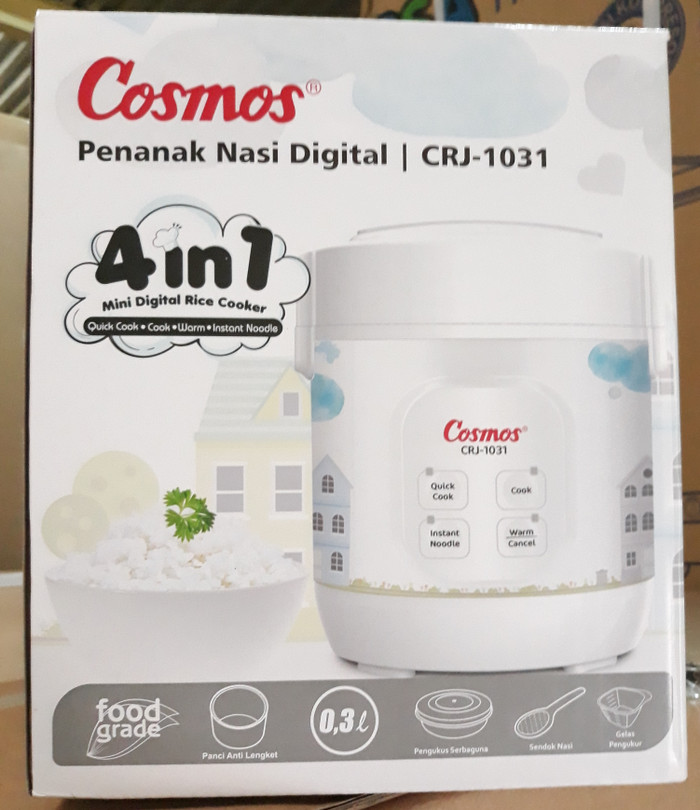 Jual Cosmos Mini Digital Rice Cooker 0.3 Liter CRJ1031 Kota Depok