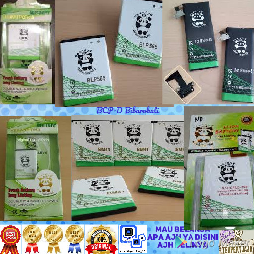 Original Rakkipanda Battery 3000 Mah for Samsung Ace 3 Garansi 1 Th - Putih