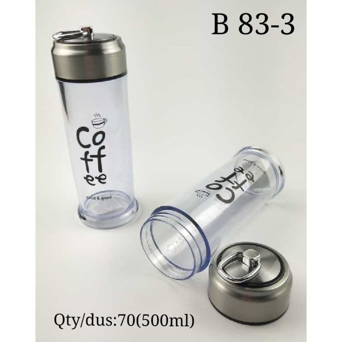 Botol Minum COFFEE 500 Ml - Botol Air Minum B83-3/Tempat Minum kopi