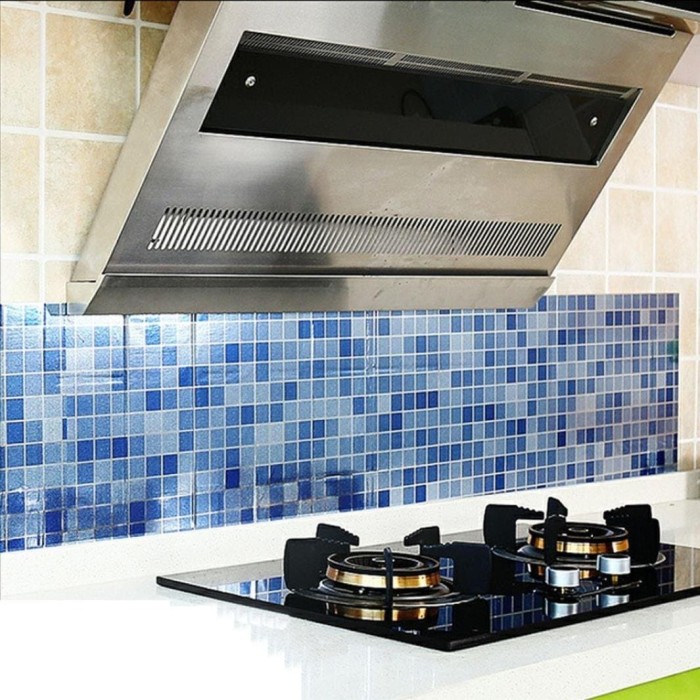 Jual Wallpaper Sticker Dapur Alumunium Foil 5m Stiker Anti Wallpaper Sticker Dapur Alumunium Foil 5m Stiker Anti Minyak Silver