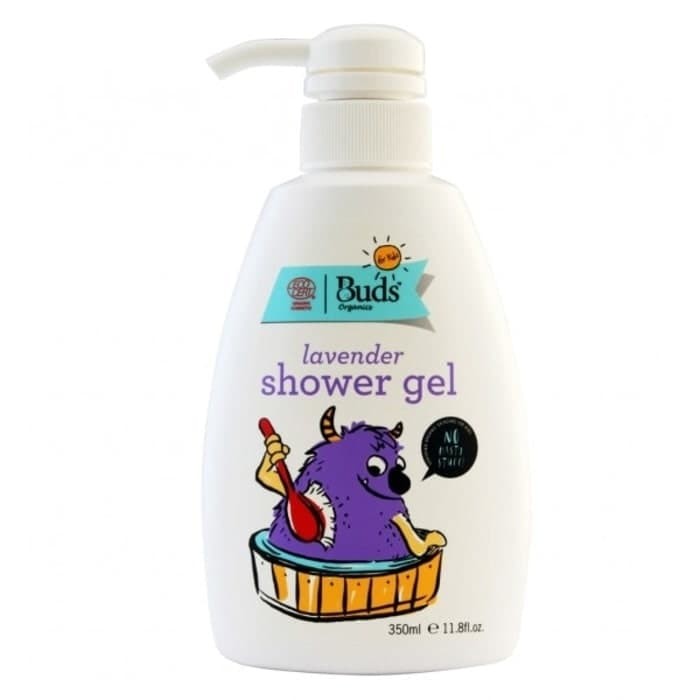 Jual Buds Organic Kids Shower Gel 350ml LAVENDER (pump) Jakarta