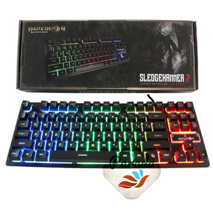 Keyboard Gaming Imperion Sledgehammer 7, Rainbow Backlight, Black Ori