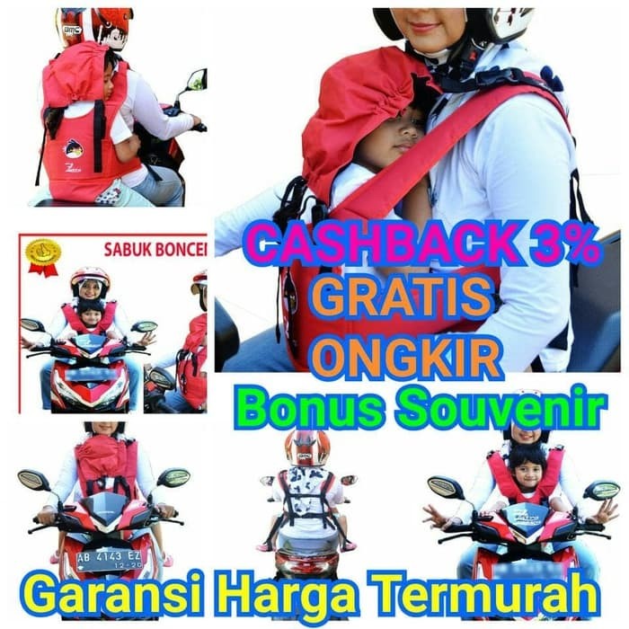 Sabuk Pengaman anak di Mobil bisa untuk Motor & gendongan Zatra