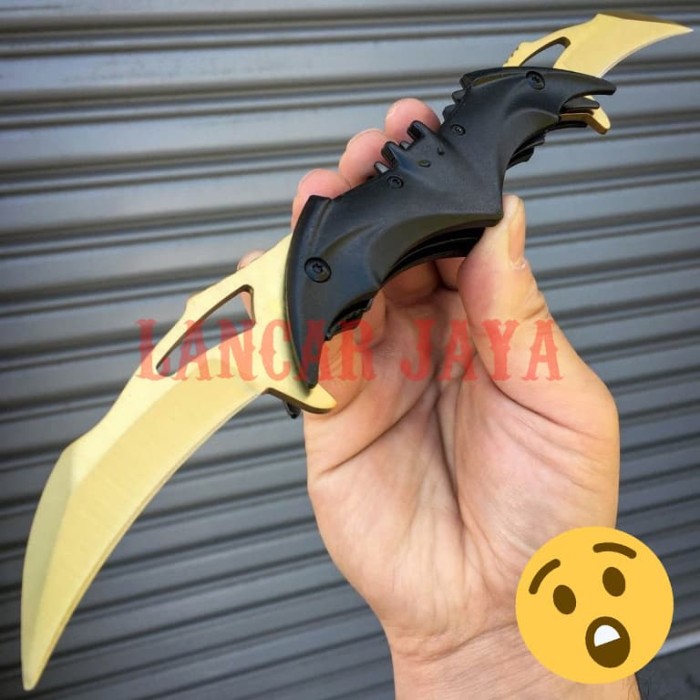Ju   al Pisau Lipat BATMAN Batarang Mata GANDA P1059 - Kota