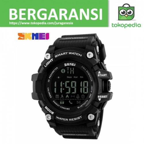 SKMEI Jam Tangan Olahraga Smartwatch Bluetooth DG1227 BL Black