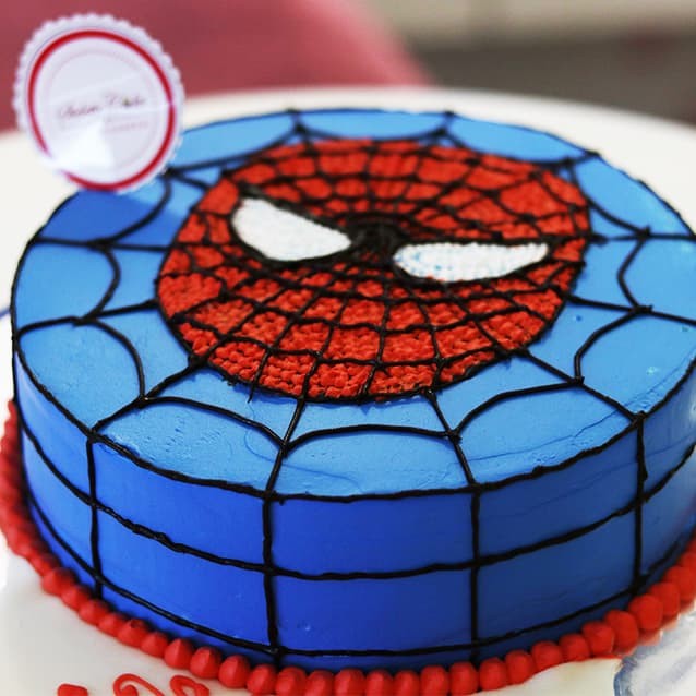 Jual Kue Ulang Tahun Spiderman Diameter 20 Cm Cream Jakarta