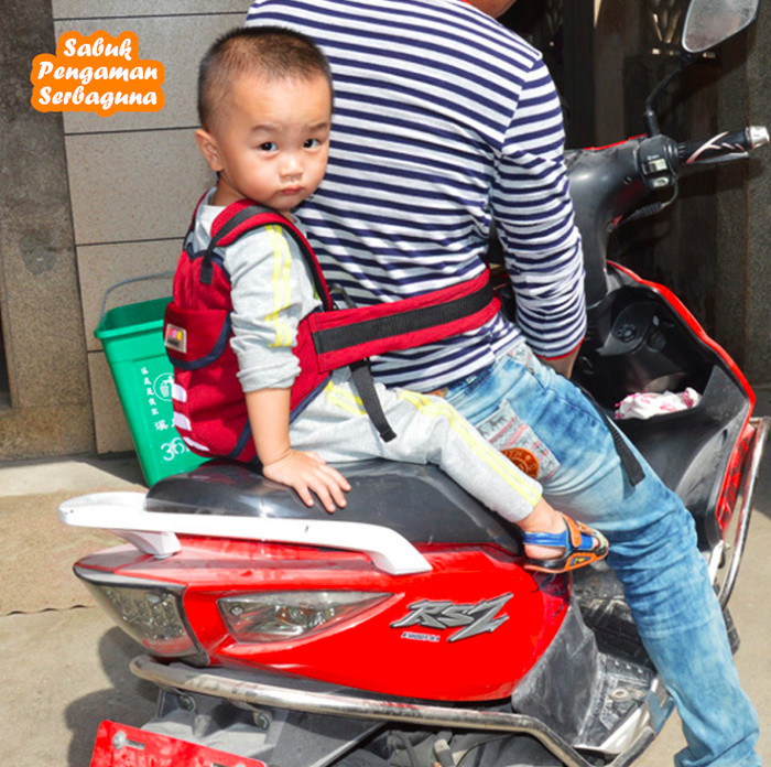 Sabuk Pengaman Anak Bisa dipakai saat di mobil atau motor