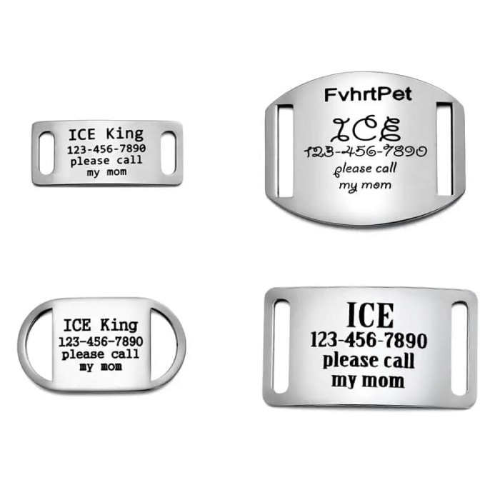 stainless steel dog id tags