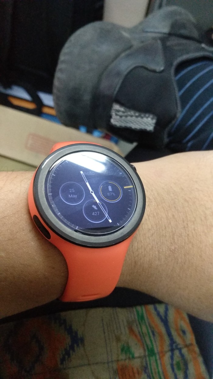moto 360 sport orange