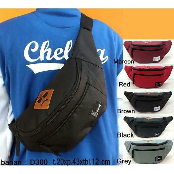 Carboni Weistbag Ransel Tali Satu . Source · Tas selempang Distro / waistbag murah AS 001 - Hitam