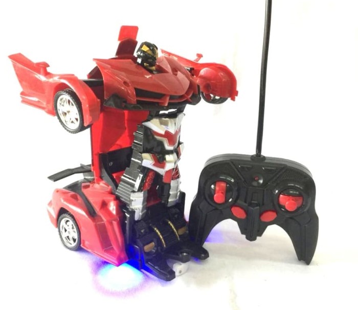 MAINAN MOBIL REMOTE CONTROL MOBIL JADI ROBOT TRANSFORMER