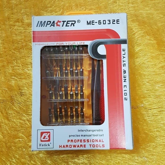 Obeng Set 32 in 1 Lengkap Pinset Handphone & Laptop