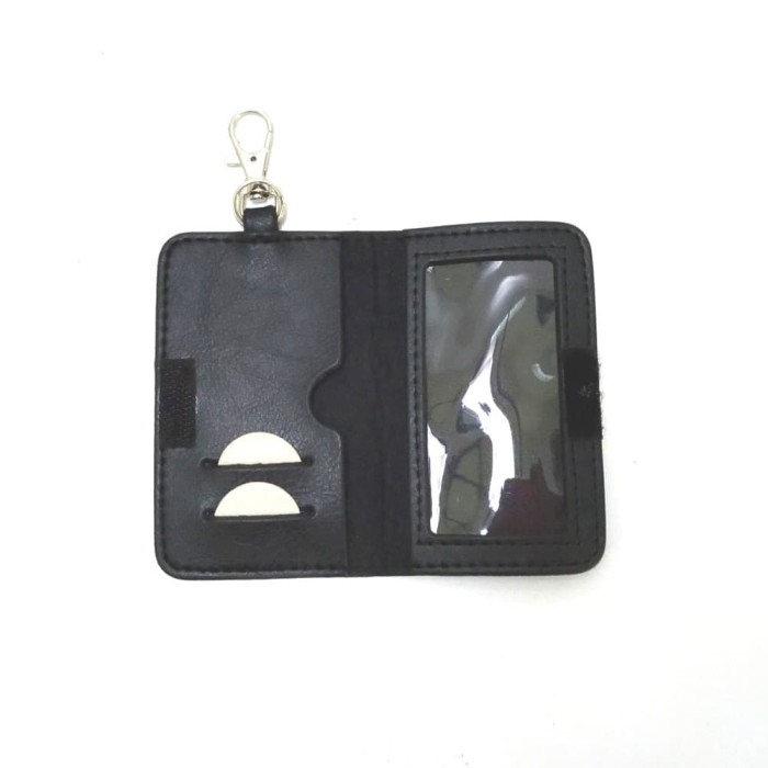 Dompet Kunci Bahan Semi Kulit Lipat 2 Dompet Gantungan Kunci SIM STNK