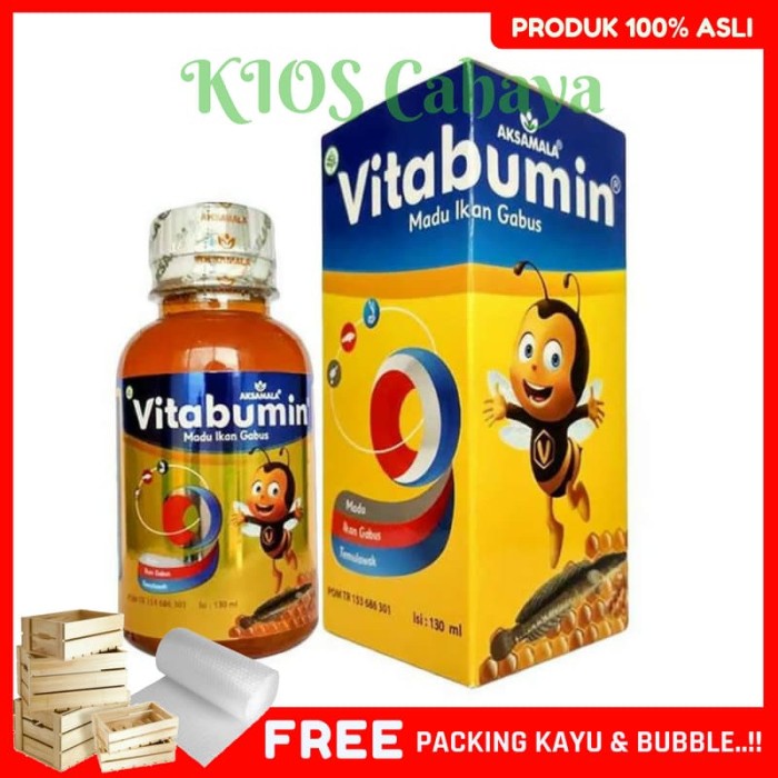 Madu Anak Vitabumin Ekstrak Ikan Gabus 130 ml Herbal Original Termurah