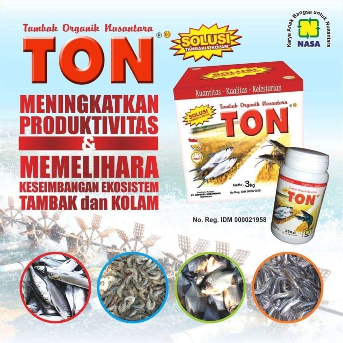 TON 3KG Original Nasa Pupuk Tambak Organik / Stockist Pusat Nasa