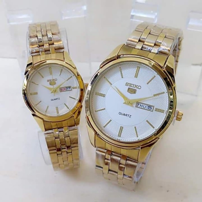 seiko couple watch gold