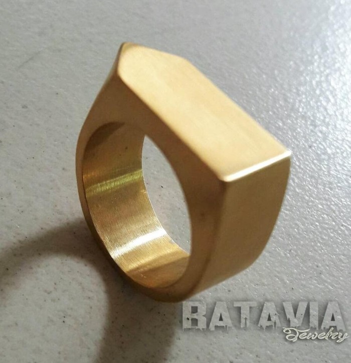 NEW Cincin Emas Cincin Titanium Ring Gold Vitaly Way Perhiasan Emas