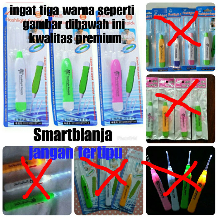 gratis buble wrapplastik beli 1 dapat 1 pembersih telinga anak korek kuping led earpick led flashlight korek kuping senter korek kuping lampu colour random