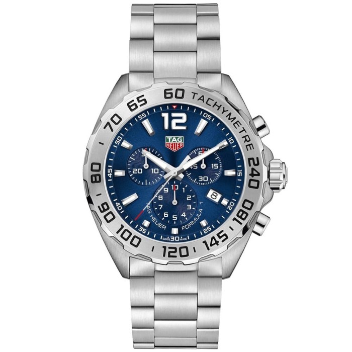 tag heuer formula 1 blue chronograph