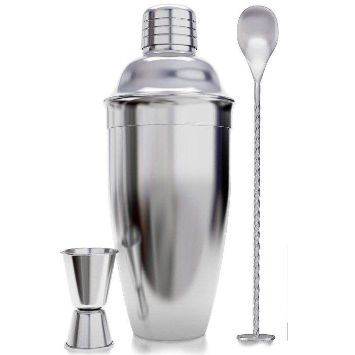 Jual Cocktail Shaker / Koktail Set 720 ML with Jigger & Bar Spoon
