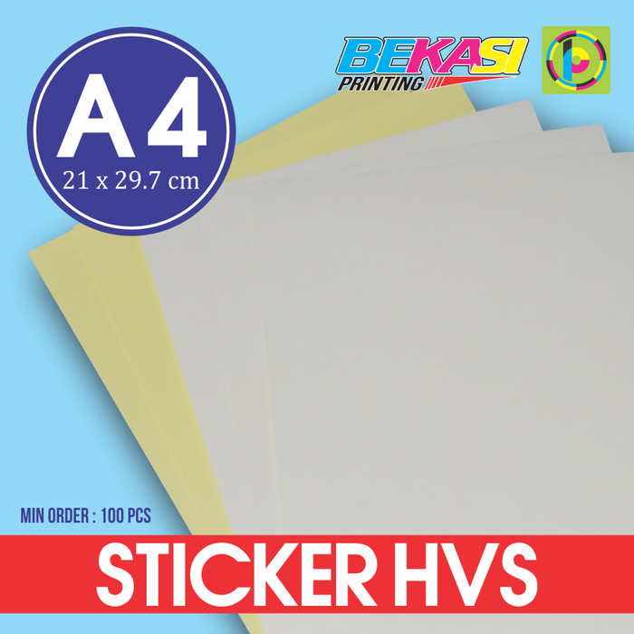 Jual Kertas  Stiker  HVS A4  Printable Sticker bisa di 