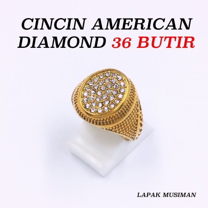 Jual CINCIN SUPER MEWAH AMERICAN DIAMOND 36 BUTIR