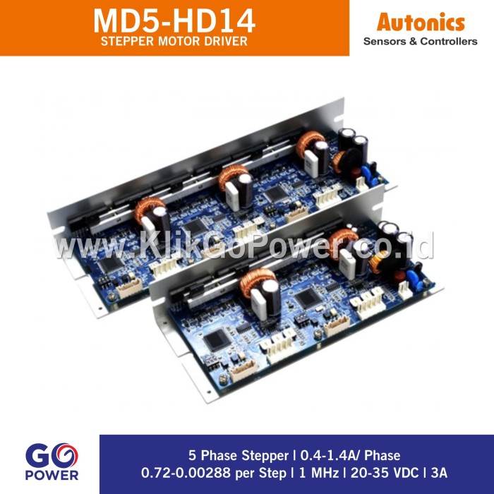 3A 1 MHz 20-35 VDC Autonics MD5-HD14 5-Phase Micro Stepper Motor Driver